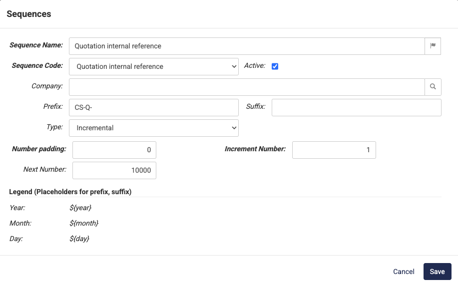 Quotations sequences