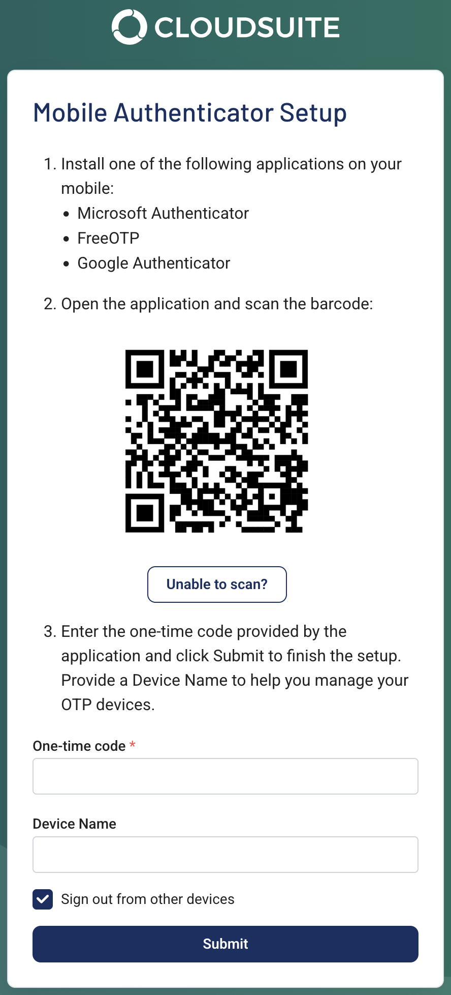 MFA setup instructions Detailed instructions for setting up multi-factor authentication.