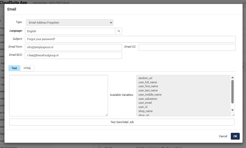 Email Template