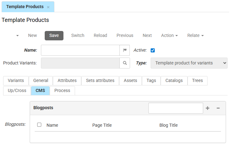 Template CMS