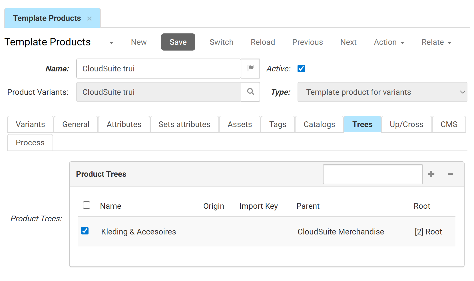 Template Products