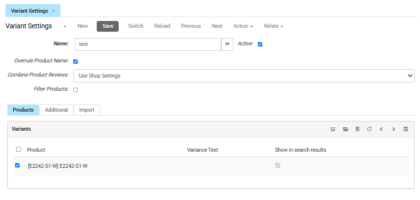 Tile or Dropdown settings